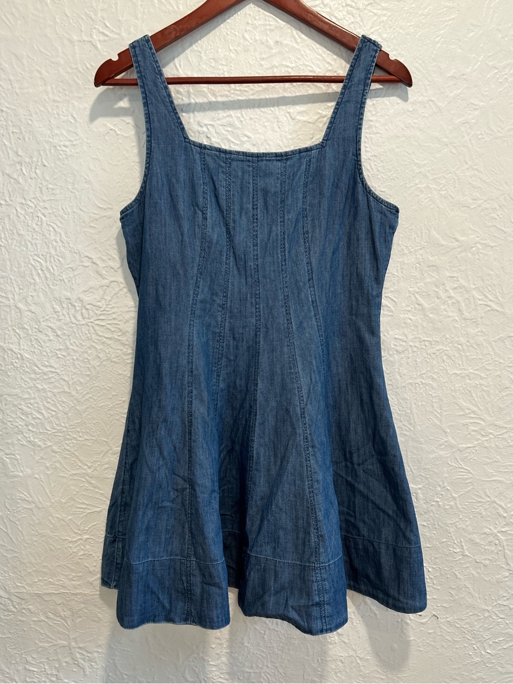 LOFT Denim Mini Dress 100% Cotton